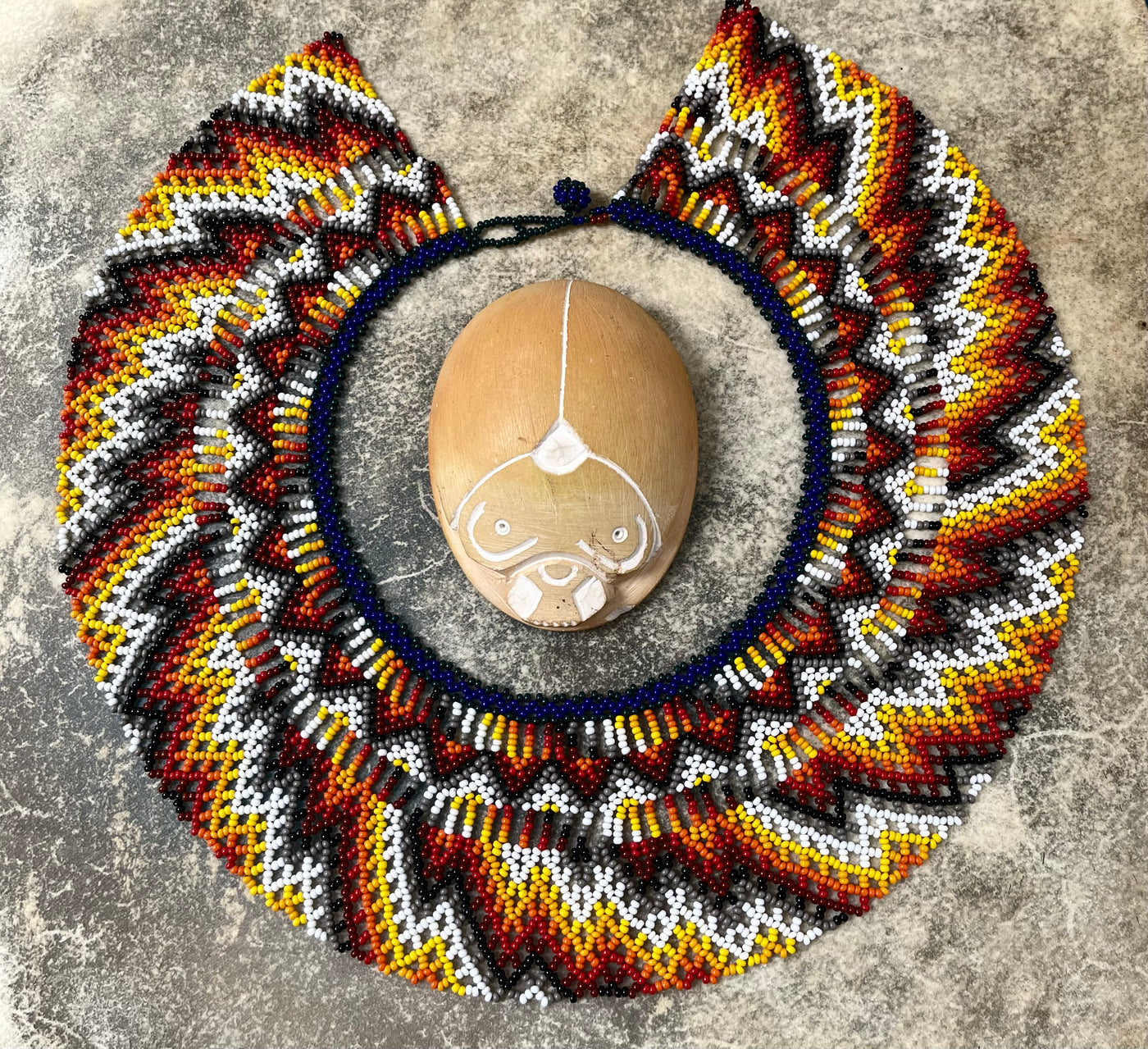 SEED BEAD COLLAR NECKLACE