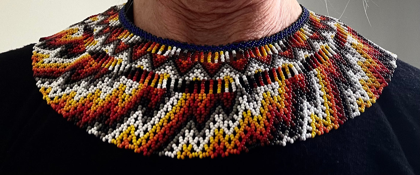 SEED BEAD COLLAR NECKLACE